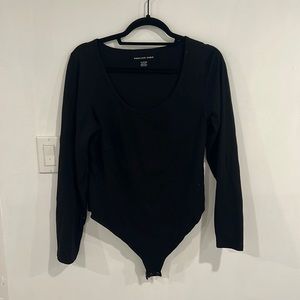 Black long sleeve bodysuit
